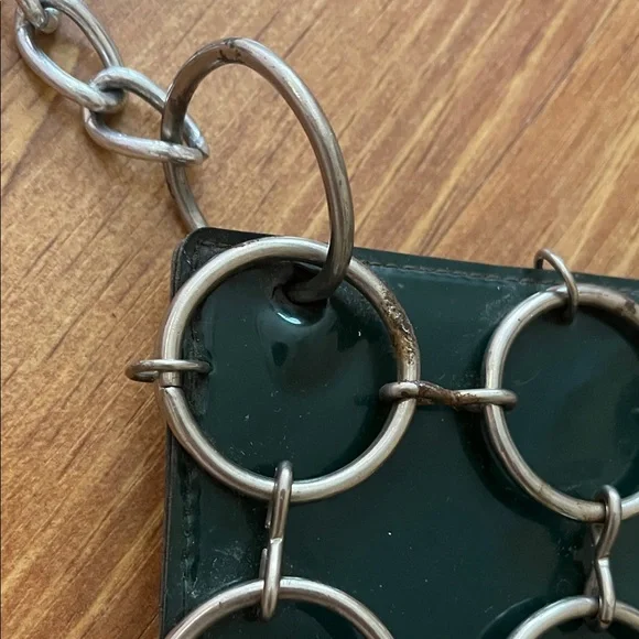 Vintage 1968  Green Chain-Link Purse - Picture 3 of 5